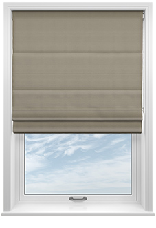Shima Faux Silk, Pewter - Roman Blind